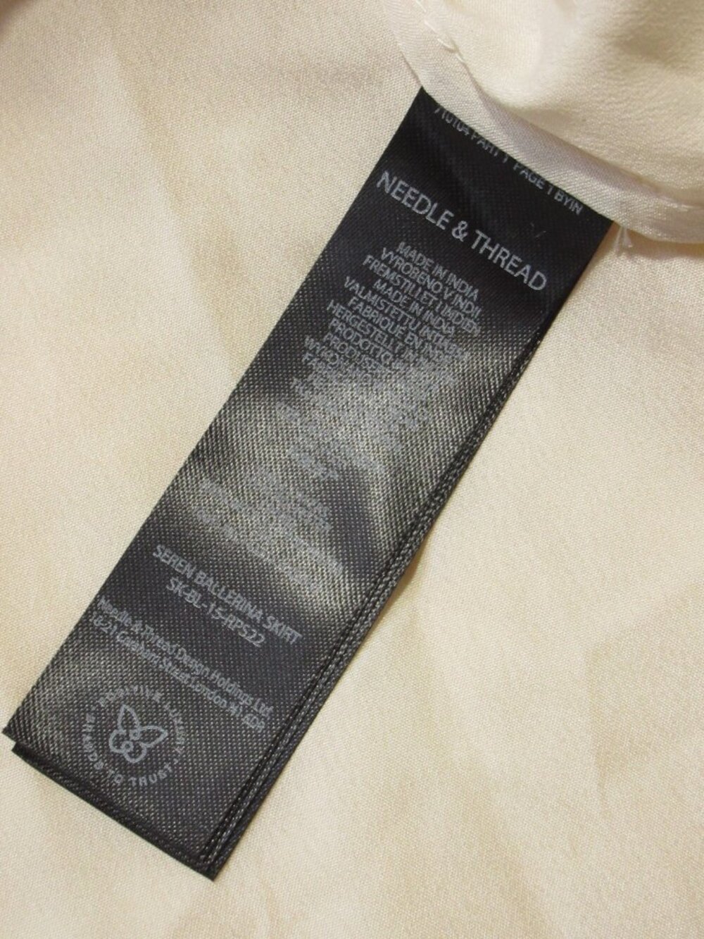 NWT Needle & Thread Seren Ballerina in Champagne Sequin Tulle Maxi Skirt 12 - Picture 7 of 9
